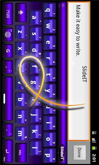 Image 0 for SlideIT Purple 3D skin