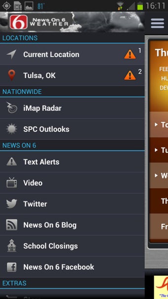 Image 0 for News On 6 Weather