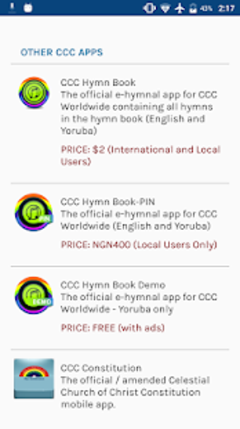 Image 2 for CCC Hymns MP3