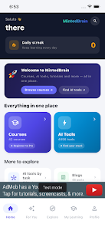 Image 0 for MintedBrain: Learn AI Ski…