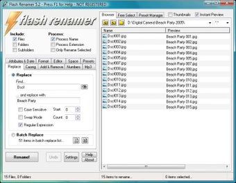 Imagen 0 para Flash Renamer Portable