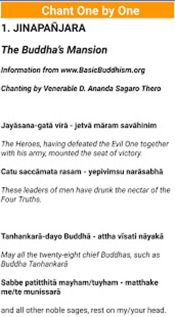 Imagen 1 para Buddhist Pali Chant 3A