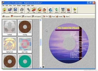 Imagen 0 para Acoustica CD/DVD Label Ma…