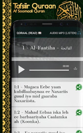 Imagen 1 para Tafsiir Quraan MP3 Af Soo…