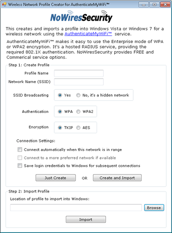 Image 0 for Wireless Network Profile …