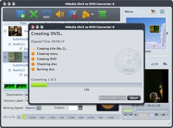 Imagen 0 para 4Media DivX to DVD Conver…