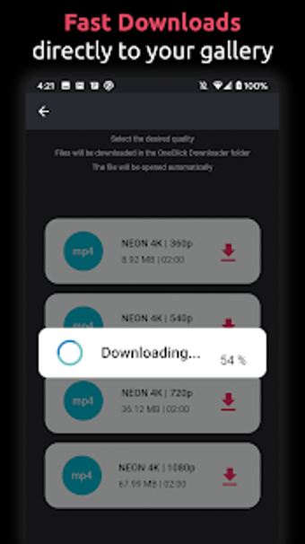 Imagen 0 para OneClick Downloader - Vid…