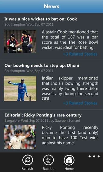 Imagen 2 para Cricbuzz for Windows 10