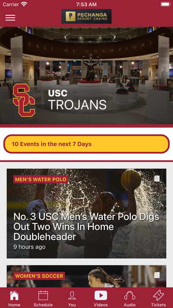 Image 0 for USC Trojans Gameday App