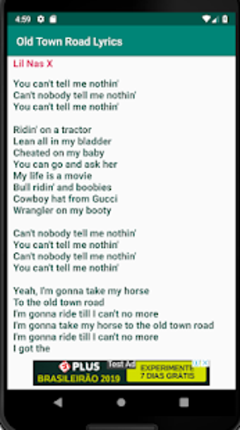 Image 0 for Old Town Road Lyrics