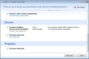 Imagen 0 para Windows 7 Upgrade Advisor