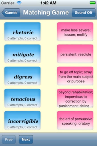 Image 1 for SAT Vocabulary Flash Card…