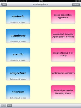 Image 5 for SAT Vocabulary Flash Card…