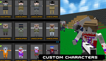 Imagen 1 para Blocky shooting war game:…