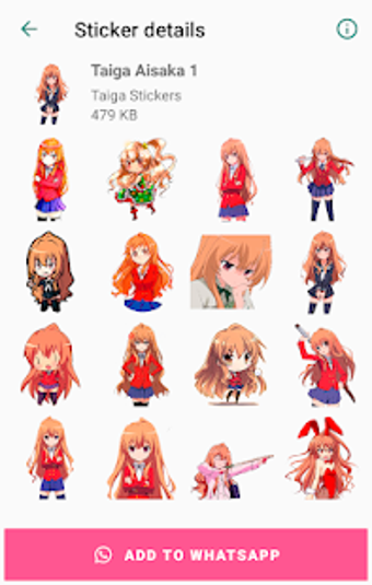 Imagen 2 para Taiga Aisaka Stickers for…