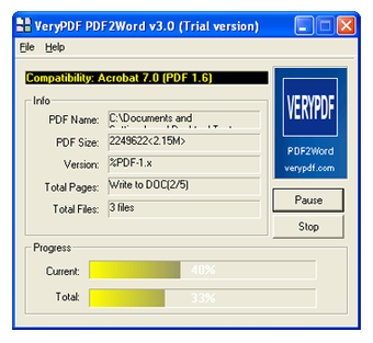 Imagen 0 para VeryPDF PDF to Word Conve…
