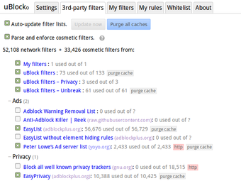 Image 2 for uBlock Origin for Firefox