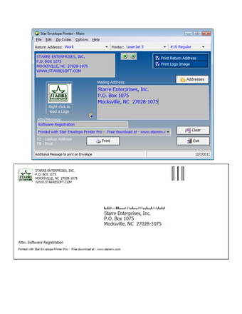 Image 0 for Star Envelope Printer Pro