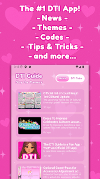 Image 0 for DTI Guide: Codes Themes N…