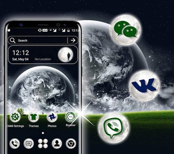Imagen 1 para Moon Night Launcher Theme
