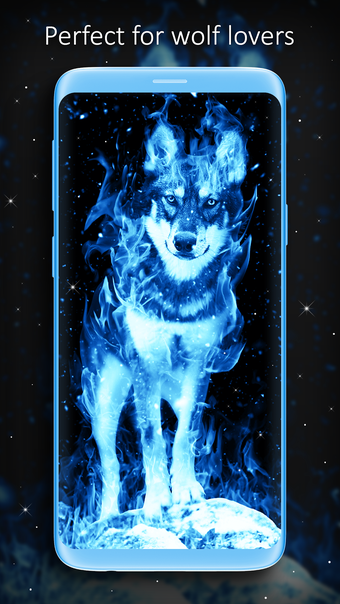 Imagen 0 para Ice Fire Wolf Wallpaper