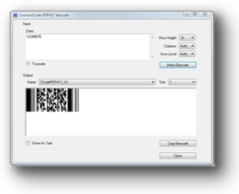 Imagen 0 para ConnectCode PDF417 Barcod…