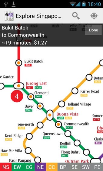 Imagen 3 para Explore Singapore MRT map