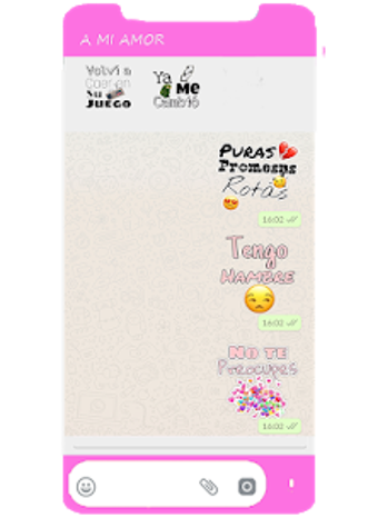 Imagen 2 para Stickers Frases de amor p…