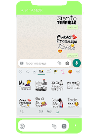 Imagen 2 para Stickers Frases de amor p…