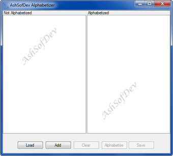 Image 0 for AshSofDev Alphabetizer