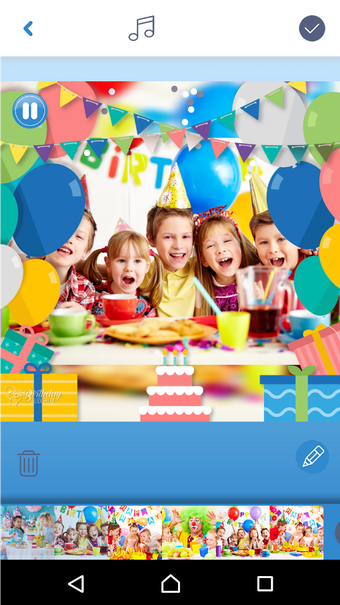 Imagen 1 para Birthday Video Maker - Ph…