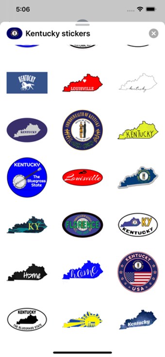 Image 1 for Kentucky emojis - USA sti…
