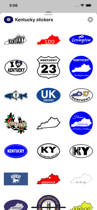 Image 0 for Kentucky emojis - USA sti…