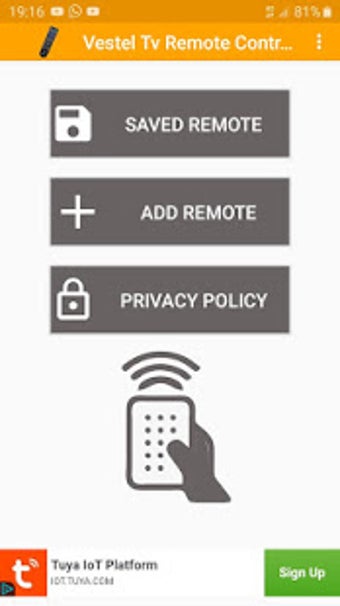 Image 0 for Vestel Tv Remote Control