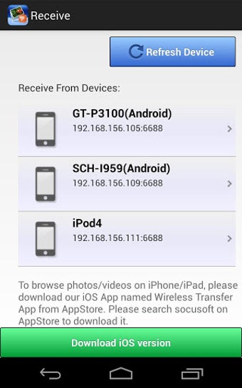 Imagen 1 para Wireless Transfer App