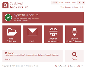 Image 2 for Quick Heal AntiVirus Pro