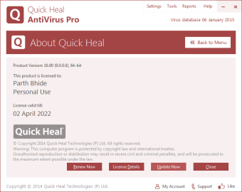 Image 2 for Quick Heal AntiVirus Pro