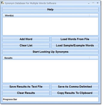 Image 0 for Synonym Database For Mult…