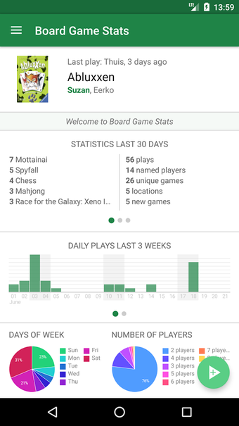 Imagen 0 para Board Game Stats: Play tr…