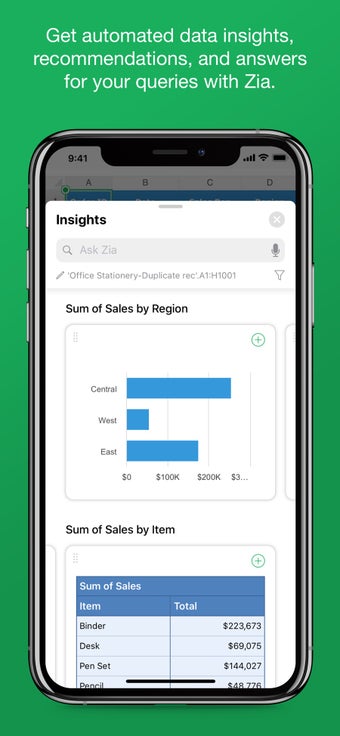 Image 2 for Zoho Sheet - Spreadsheet …