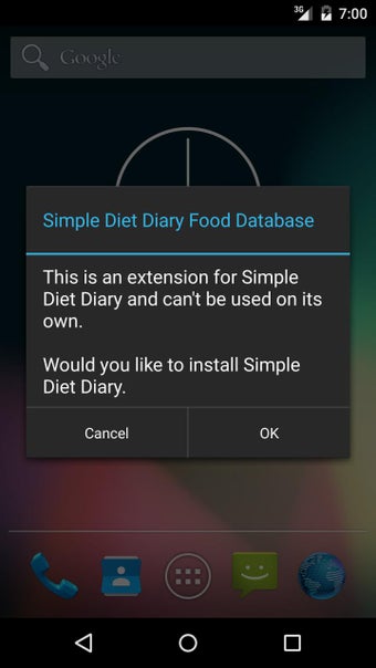 Imagen 1 para Simple Diet Diary Databas…