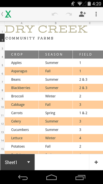 Image 1 for Google Sheets