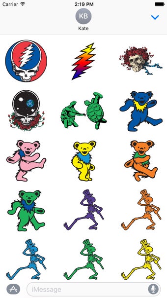 Imagen 1 para Grateful Dead Sticker Pac…