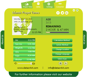 Image 1 for Islamic prayer time softw…
