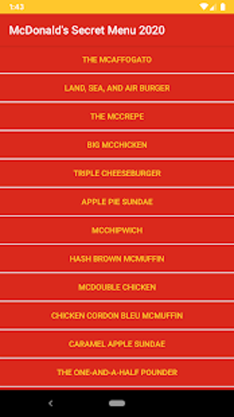 Image 2 for McDonald's Secret Menu 20…