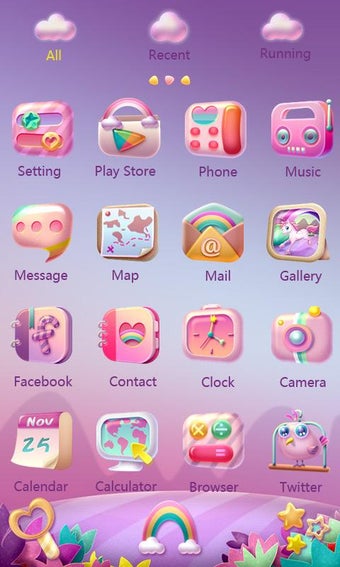 Image 1 for Unicorn GO Launcher Theme
