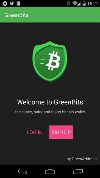 Image 0 for GreenBits Bitcoin Wallet