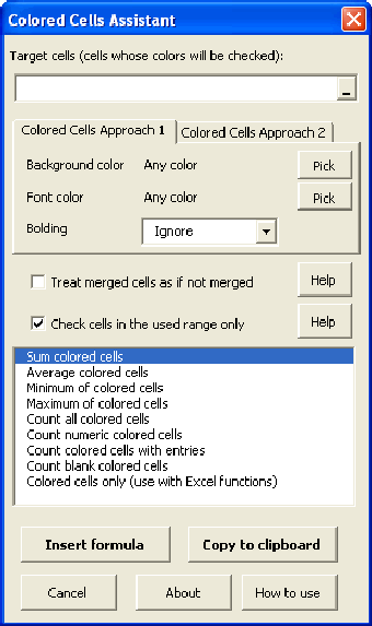 Image 0 for Colored Cells Assistant