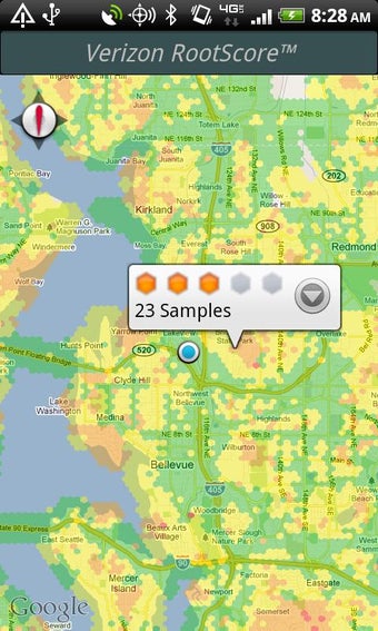Image 1 for Cell Phone Coverage Map