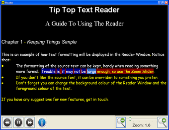 Imagen 0 para Tip Top Text Reader